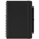 aerial view a black hga repreve(r) spiral jotter notepad - a5 - colorjet, image 1 of 2
