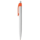 aerial view a orange 21 colorflow recycled plastic pen, image 1 of 2