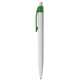 aerial view a green 348 colorflow recycled plastic pen, image 1 of 2