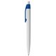 aerial view a royal blue 286 colorflow recycled plastic pen, image 1 of 2