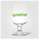 aerial view a clear chalice beer glass - 16 oz, image 1 of 2