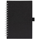 aerial view a black terra recycled milk carton hard cover spiral notebook - a5 - colorjet, image 1 of 2