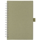 aerial view a sage 4180 terra recycled milk carton hard cover spiral notebook - a5 - colorjet, image 1 of 3