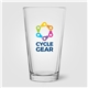 aerial view a clear taper beer glass - 16 oz - colorjet, image 1 of 2