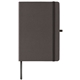 aerial view a black terra recycled milk carton hard cover notebook - a5 - colorjet, image 1 of 2