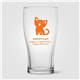 aerial view a clear brewster beer glass - 16 oz, image 1 of 2