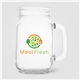 aerial view a clear root handled jar glass - 16 oz - colorjet, image 1 of 2