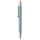 aerial view a light blue 304 phoenix recycled aluminum softy stylus pen - colorjet, image 1 of 2