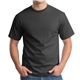 a charcoal heather hanes(r) 100 cotton t - shirt