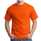 a safety orange hanes(r) 100 cotton t - shirt
