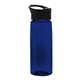 a black lid & t navy blue bottle the flair - 26 oz transparent tritan(tm) bottle with pop - up lid