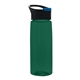 a black with blue flip tab lid & t dark green bottle the flair - 26 oz transparent tritan(tm) bottle with pop - up lid