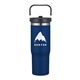 aerial view a navy memphis 30 oz top handle tumbler, image 1 of 2