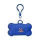 aerial view a blue bella pet waste bag dispenser, image 1 of 2