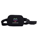 aerial view a black venturer recycled pu belt bag, image 1 of 2