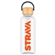 aerial view a clear filmore 21 oz rpet water bottle, image 1 of 3