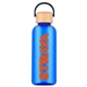 aerial view a royal blue filmore 21 oz rpet water bottle, image 1 of 3