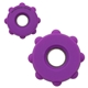 aerial view a purple gear push pop spinner, image 1 of 3