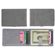 aerial view a gray best buddy tools(r) slim wallet with money clip, image 1 of 3