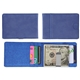 aerial view a blue best buddy tools(r) slim wallet with money clip, image 1 of 3