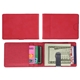 aerial view a red best buddy tools(r) slim wallet with money clip, image 1 of 3