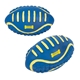 aerial view a navy blue football dog toy, image 1 of 2