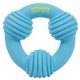aerial view a blue ring dog toy, image 1 of 2