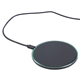 aerial view a black 15w light - up aluminum wireless charger, image 1 of 5