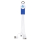 a blue tribute 4- in -1 charging cable with watch charger