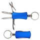 aerial view a blue best buddy tools(r) 5- in -1 multi - tool pocket key ring, image 1 of 2