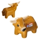 aerial view a brown long horn cow stress reliever, image 1 of 2