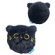 a black comfort pals (tm) heat therapy cozy pads - cat