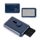 aerial view a blue whisk portable screen cleaner keyboard brush, image 1 of 2