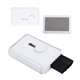 aerial view a white whisk portable screen cleaner keyboard brush, image 1 of 2