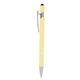 aerial view a light yellow lexington incline stylus pen, image 1 of 3