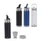 a group of nayad(r) crusade 28 oz stainless steel double - wall bottle with foldable handle hidden cup