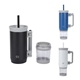 a group of nayad(r) quest 23 oz stainless steel double - wall mug with foldable handle snack cup