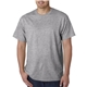 aerial view a sports grey gildan(r) adult heavy cotton(tm) t - shirt, image 1 of 4