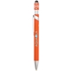 aerial view a orange simple fidget recycled stylus gel pen, image 1 of 3