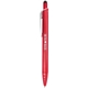 aerial view a red brite recycled aluminum gel stylus pen, image 1 of 3