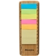 aerial view a natural fsc(r) certified bamboo ruler with sticky notes, image 1 of 3