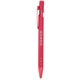 aerial view a red vera recycled aluminum gel pen, image 1 of 4