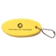 aerial view a neon yellow floater key chain, image 1 of 2