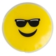 aerial view a yellow mr cool emoji chill patch, image 1 of 2