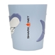 aerial view a blue shark drinking cup, image 1 of 3