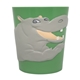 aerial view a green hippo drinking cup, image 1 of 2