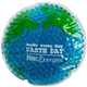 aerial view a blue/green gel beads hot / cold pack earth, image 1 of 2