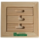 aerial view a wooden wooden star puzzle, image 1 of 7