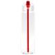 aerial view a red recyclable sports bottle with flip - up lid - 32 oz, image 1 of 2