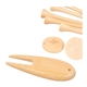 aerial view a group of bamboo golf tee set with recycled pouch, image 7 of 10